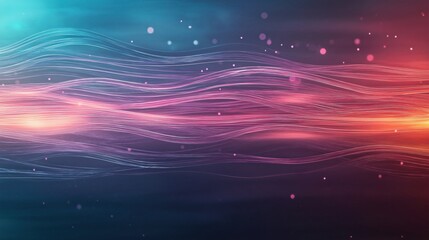 Wall Mural - A colorful, abstract image of a wave with a purple and red hue