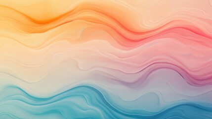 Wall Mural - A colorful wave with blue, pink, and yellow colors