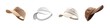 © PNG SET GUY - Set of Sports Visor Hats Isolated on Transparent Background