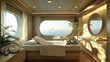 © adobestocker1 - A serene spa treatment room on a cruise ship with ocean views. picture