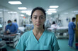 © CarloSanchezPereyra - This image features a young nurse standing in a bustling hospital, highlighting the significance of healthcare professionals in ensuring patient well-being and care.