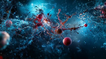 Aufkleber - Dynamic visualization of social justice concepts in science abstract digital artwork stunning environment