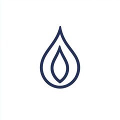 Aufkleber - Icon representing flame design in a minimalist style suitable for various applications and creative projects. Generative AI