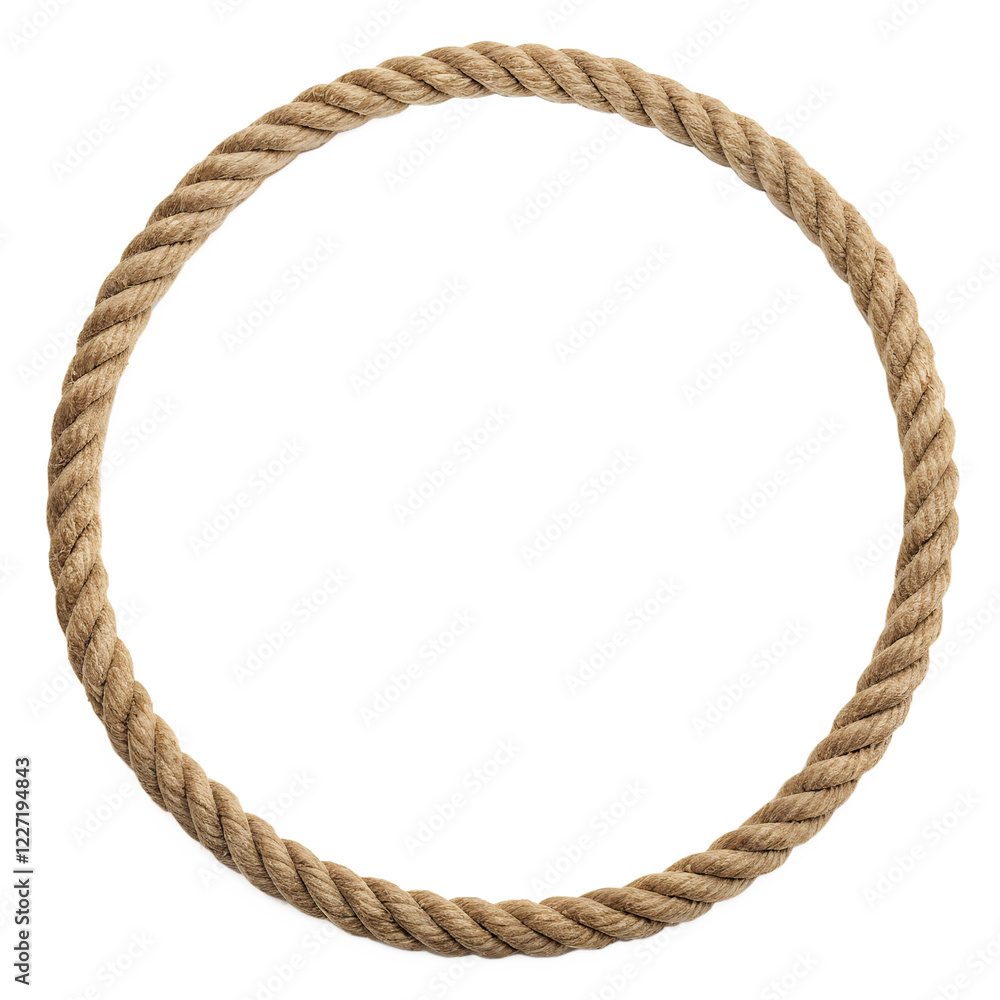 Transparent Rope Frmae rope frame isolated on white Stock Illustration | Adobe Stock