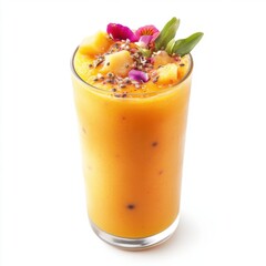 Wall Mural -  tropical smoothie with papaya passion fruit  