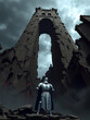 © Lauren - A knight in shining armor stands at the base of a massive, crumbling tower. The sky above is dark, and the knight gazes upward with determination, ready to face whatever dangers lie ahead.
