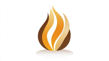 Aufkleber - Flame icon representing warmth and energy in various design applications and contexts. Generative AI