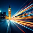 © CHA - Iconic London Landmark at Night with Light Trails