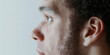 © Lila Patel - Profile of Man with Blue Eye and Short Beard