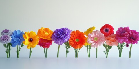 Poster - Colorful Flower Arrangement in Vase