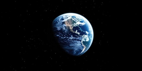 Wall Mural - Earth from Space with Stars