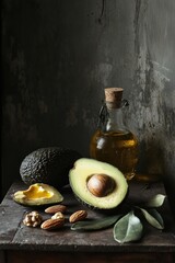 Wall Mural - Avocado and Olive Oil Snack