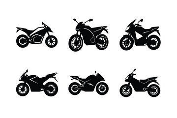 Wall Mural - Electric bike silhouette on white isolated background