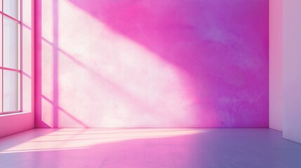 Poster - Pink fade photography backdrop with smooth transitions and soft light