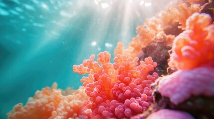 Sticker - Coral Reef Underwater Scene