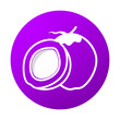© bank - purple coconut circle icon