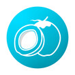© bank - blue coconut circle icon