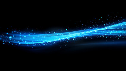 Blue binary data cyberspace background