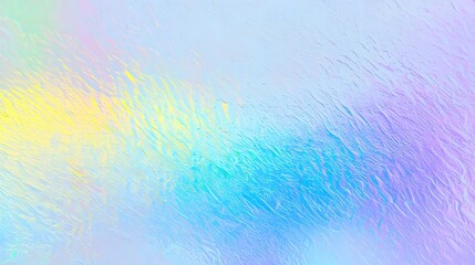 Leinwandbilder - Captivating abstract holographic hologram background with a shimmering metallic foil effect featuring soft pastel gradients that blend into vivid neon hues