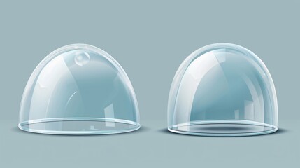 Professional Glass Dome Cover for Souvenirs - Realistic Protection