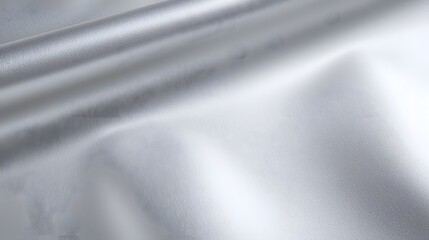Fototapete - Sophisticated gray shiny metallic aluminum background texture featuring a radiant silver sheen and soft light waves perfect for modern design elegant visuals and contemporary studio photography