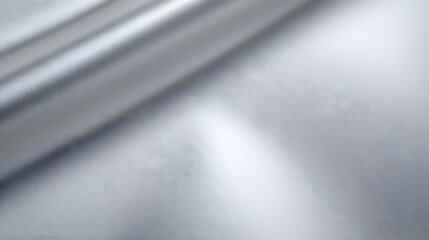 Poster - Elegant Metallic Silver Gray Background with Soft Luminous Reflections and Smooth Flowing Aluminum Texture Providing a Futuristic and Minimalist Aesthetic