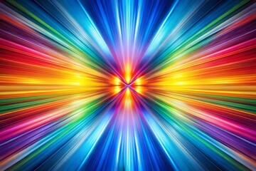 Wall Mural - abstract rainbow stripes: symmetrical long exposure photography background