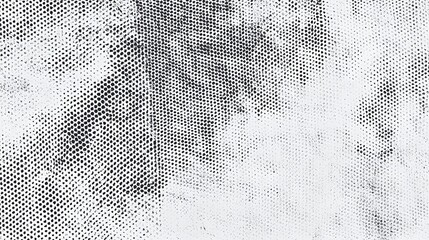 Leinwandbilder - Captivating abstract background featuring a faded halftone gradient texture with a subtle grunge grit pattern and a black and white sand noise effect overlay