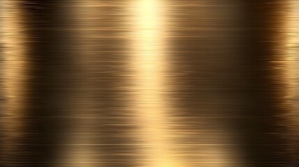 Leinwandbilder - Luxurious Brushed Gold Metallic Texture with Smooth Horizontal Grain for Premium Design Applications  Elegant and Sophisticated Abstract Background with a Shiny