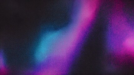 Fototapete - Mesmerizing Minimalist Gradient Background with Vibrant Chromatic Hues and Ethereal Luminosity  This digital artwork features an abstract blend of deep purple electric blue and inky black hues