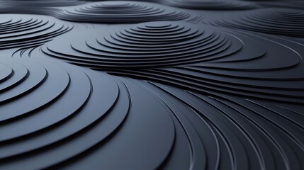 Wall Mural - Rows of staggered ellipses gently rotating in overlapping motions