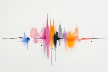 Poster - A flat, whimsical drawing of a door ajar, with colorful light pouring through into a simple white space