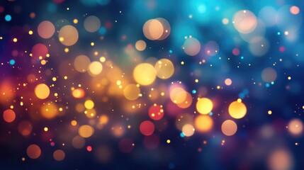 Sticker - colorful bokeh lights abstract background for creative projects and digital wallpaper