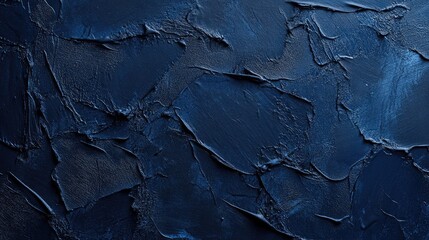 Wall Mural - Dark blue textured surface with organic patterns ideal for backgrounds, abstract designs, or artistic projects.