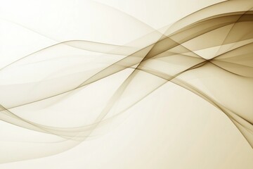 Poster - Flowing abstract waves create a soft and calming background in subtle earth tones and gradients. Generative AI