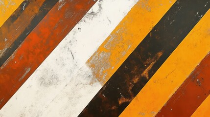 Wall Mural - Textured Abstract Wallpaper with Orange, Brown, and White Stripes in a Diagonal Arrangement for Modern Interior Design Concepts