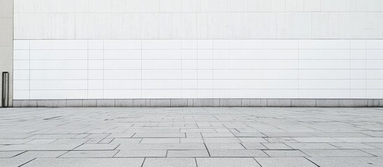 Poster - Plain white wall mockup for product display and advertisement showcasing in minimalist design with ample space for branding and marketing.