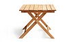 © Obee - 47. A wooden folding table with clean edges and a practical design, isolated on white