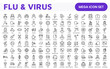 © artnazu - Flu and Virus Icon Set. An essential collection of icons designed to promote health awareness, perfect for enhancing medical materials, educational content, and public health campaigns.