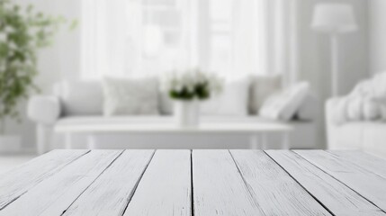 Wall Mural - a white table with a vase of flowers on it