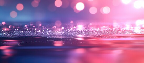 Wall Mural - elegant bokeh background with shimmering light reflections creating vibrant atmospheric texture idea