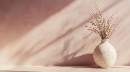 Wall Mural - a vase with some plants in it on a table