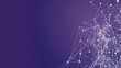 © berkah - Abstract network connection, purple background, technology concept, website banner