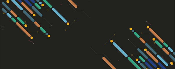 Fototapete - Abstract patterns in the language of machines