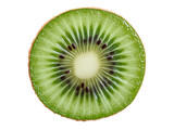 slice of kiwi isolated on transparent background