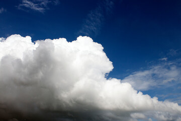 blue sky, cloud