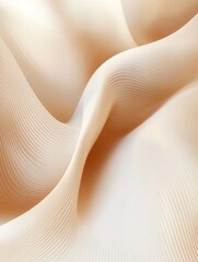 Leinwandbilder - Soft, flowing fabric texture with gentle curves and waves in natural light revealing subtle color variations. Generative AI