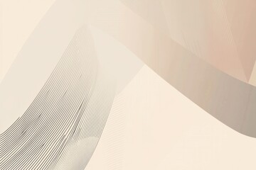 Aufkleber - Abstract design featuring soft waves and gentle colors creating a modern artistic composition in a calming environment. Generative AI