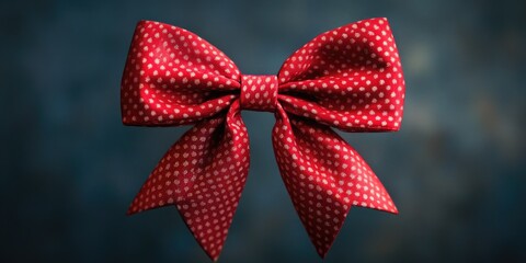 Wall Mural - Red Polka Dot Bow