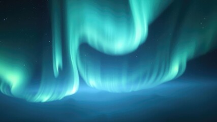 Wall Mural - shimmering auroral curtains wave gently across the dark expanse of space like delicate brushstrokes 